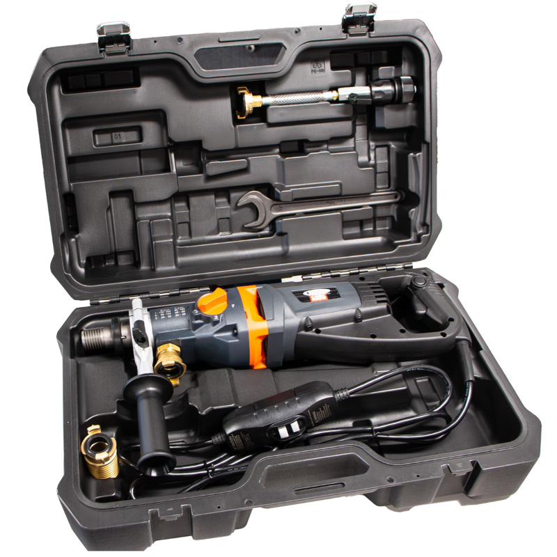 Core_Bore_CB215_Electric_Hand_Held_Motor_Case_and_Accessories