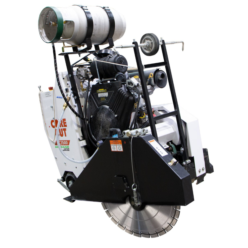 Core_Cut_CC3535JBVP_Propane_Walk_Behind_Saw_Side_View