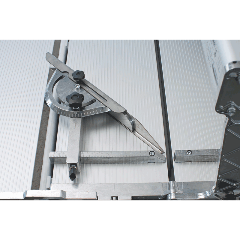 IMER_USA_Combicut_250_Overhead_Rail_Saw_Table_Close_up_View
