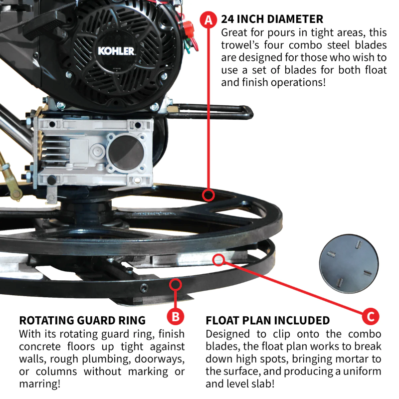 Tomahawk_Power_JXPT24K_24_Inch_Edging_Trowel_with_6_HP_Kohler_Engine_Float_Pan_Features