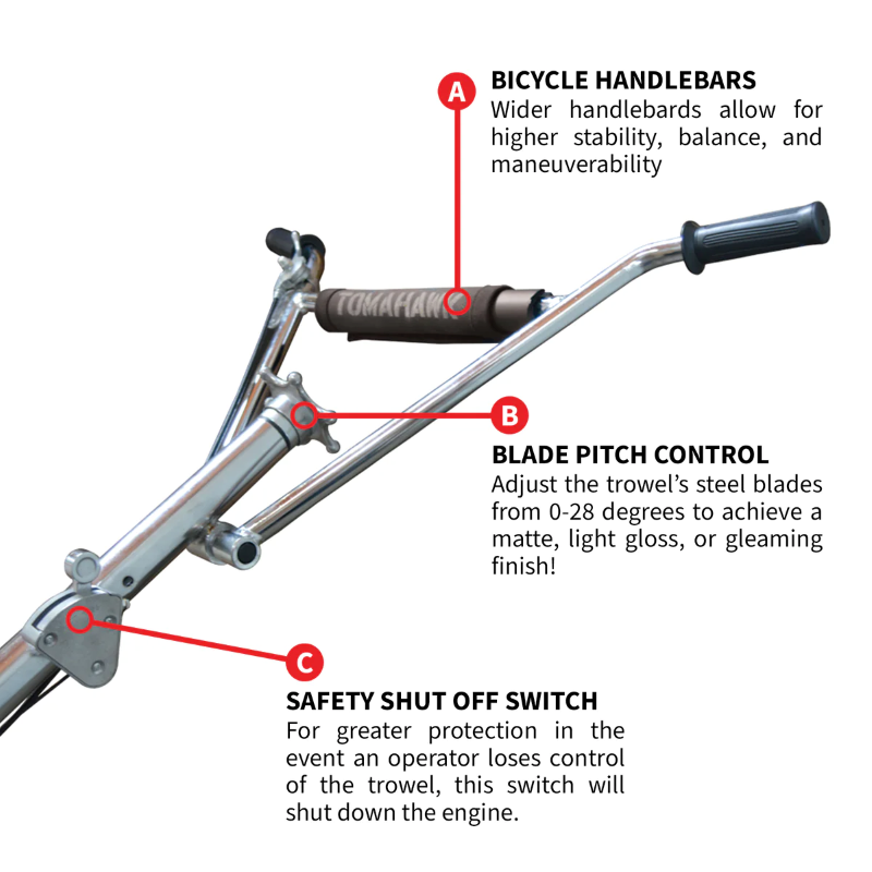 Tomahawk_Power_JXPT46K_46_Inch_Power_Trowel_with_14_HP_Kohler_Engine_Handle_Features