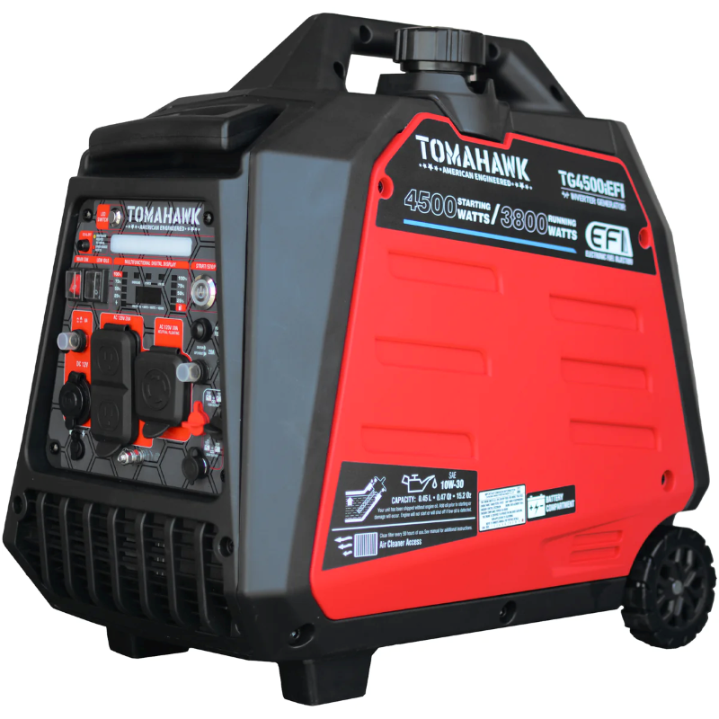 Tomahawk_Power_TG4500iEFI_Gas_Powered_4500_Watt_Inverter_Generator_Close_Up_View