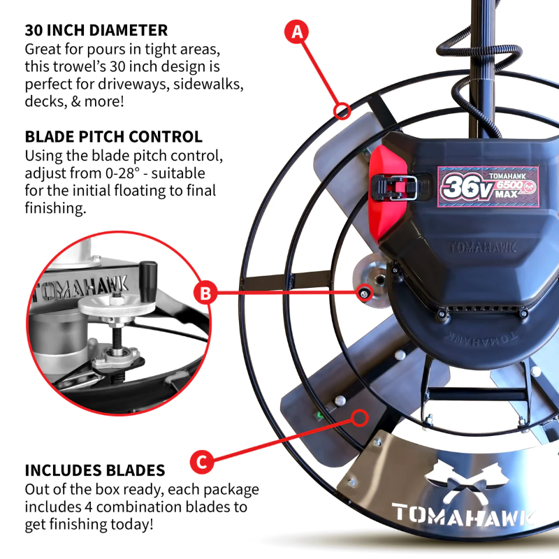 Tomahawk_Power_eJXPT30_30_Inch_Battery_Powered_Trowel_Battery_Blade_Features